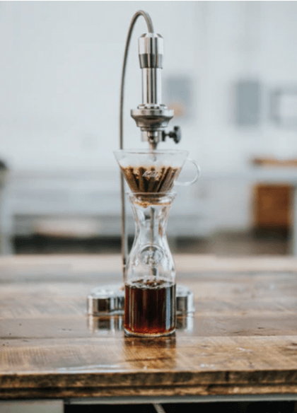 making coffee