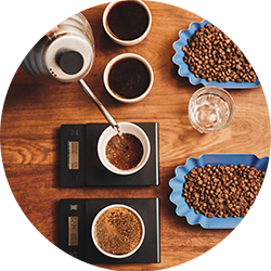 3 columns left circle