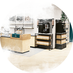 3 columns right circle