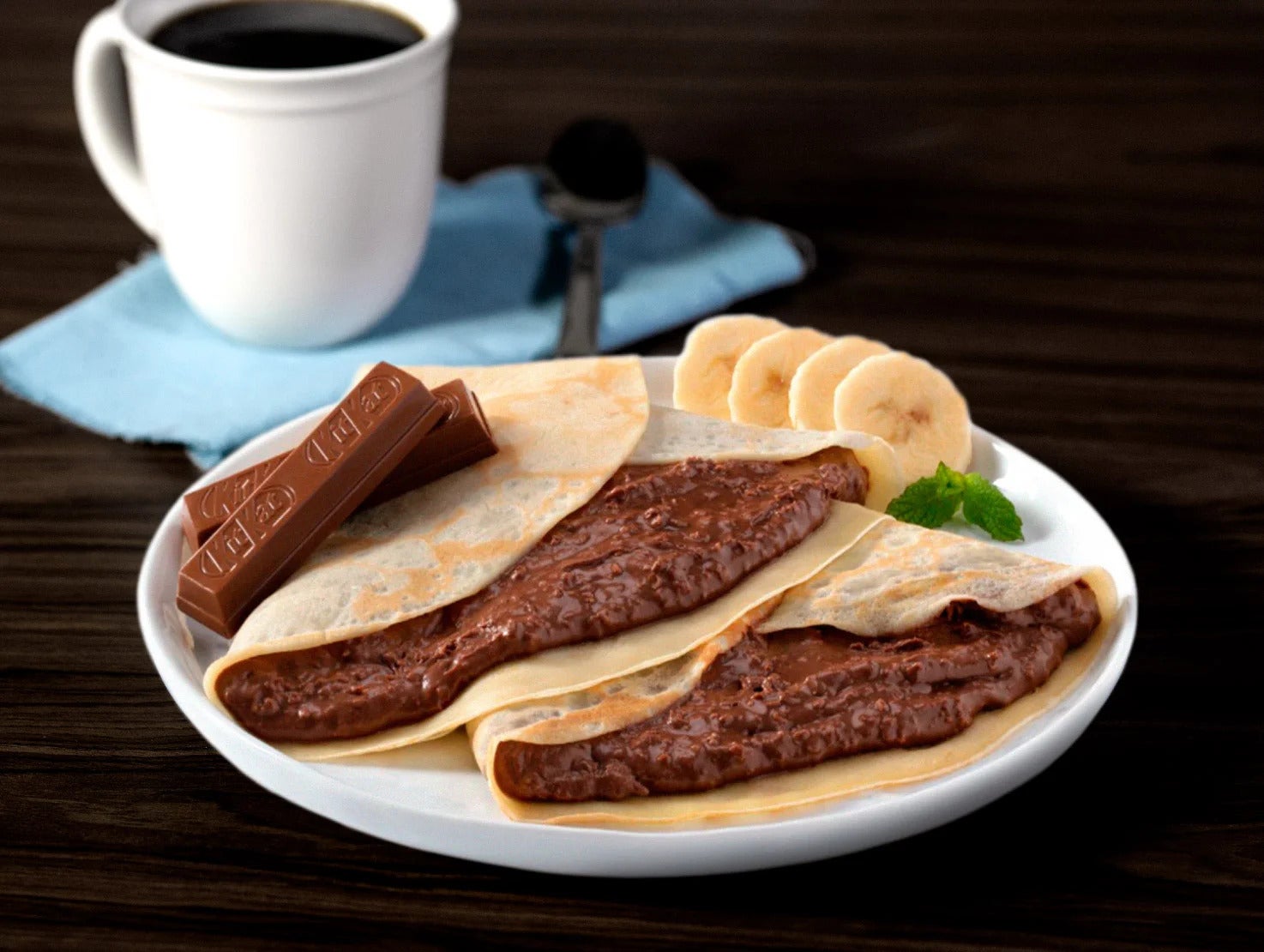 Crepe with KitKat Spread