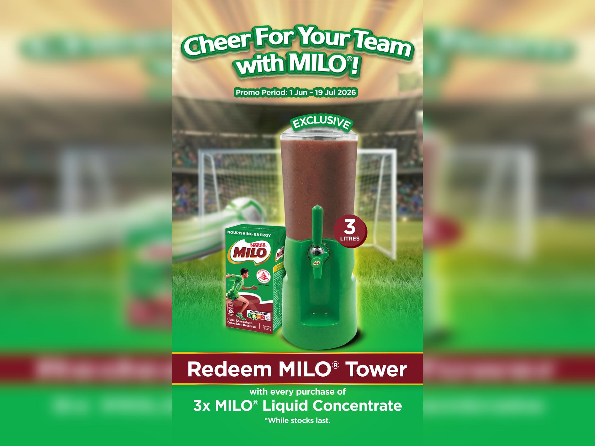 Cheer for your team with MILO®