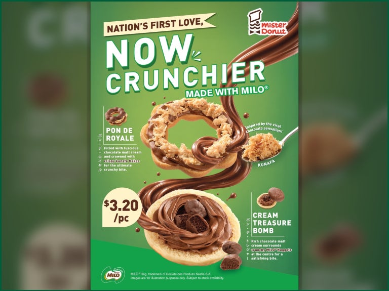 Mister Donut Reunites with MILO® for SG61 with Two Limited-Time Donut Creations