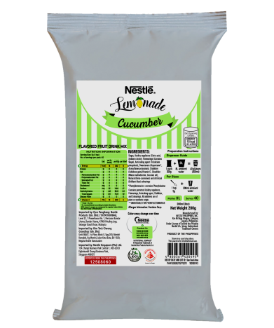 Nestle Cucumber Lemonade Front Packaging