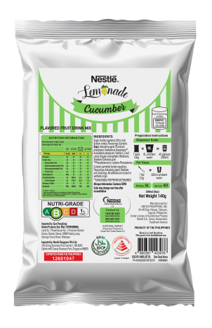 Nestle Cucumber Lemonade Front Packaging