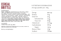 Cereal Brittle crunchy baked cereal snack made with multigrain cereal, butter and malt extract