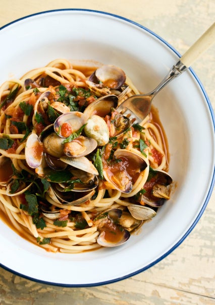 Spaghetti Vongole al pomodoro