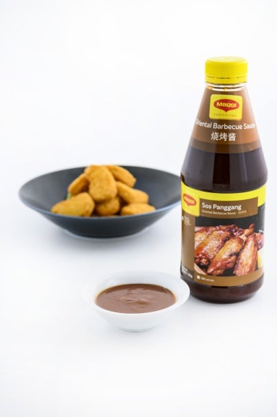 Meatless Crispy Nugget with Citrus Orange Panggang Sauce