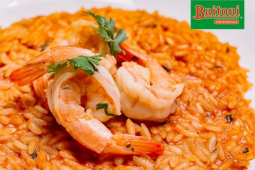 Tomato, Eggplant and Prawn Risotto