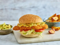 SCHNITZEL KATSU CURRY BURGER WITH GARLIC POTATOES