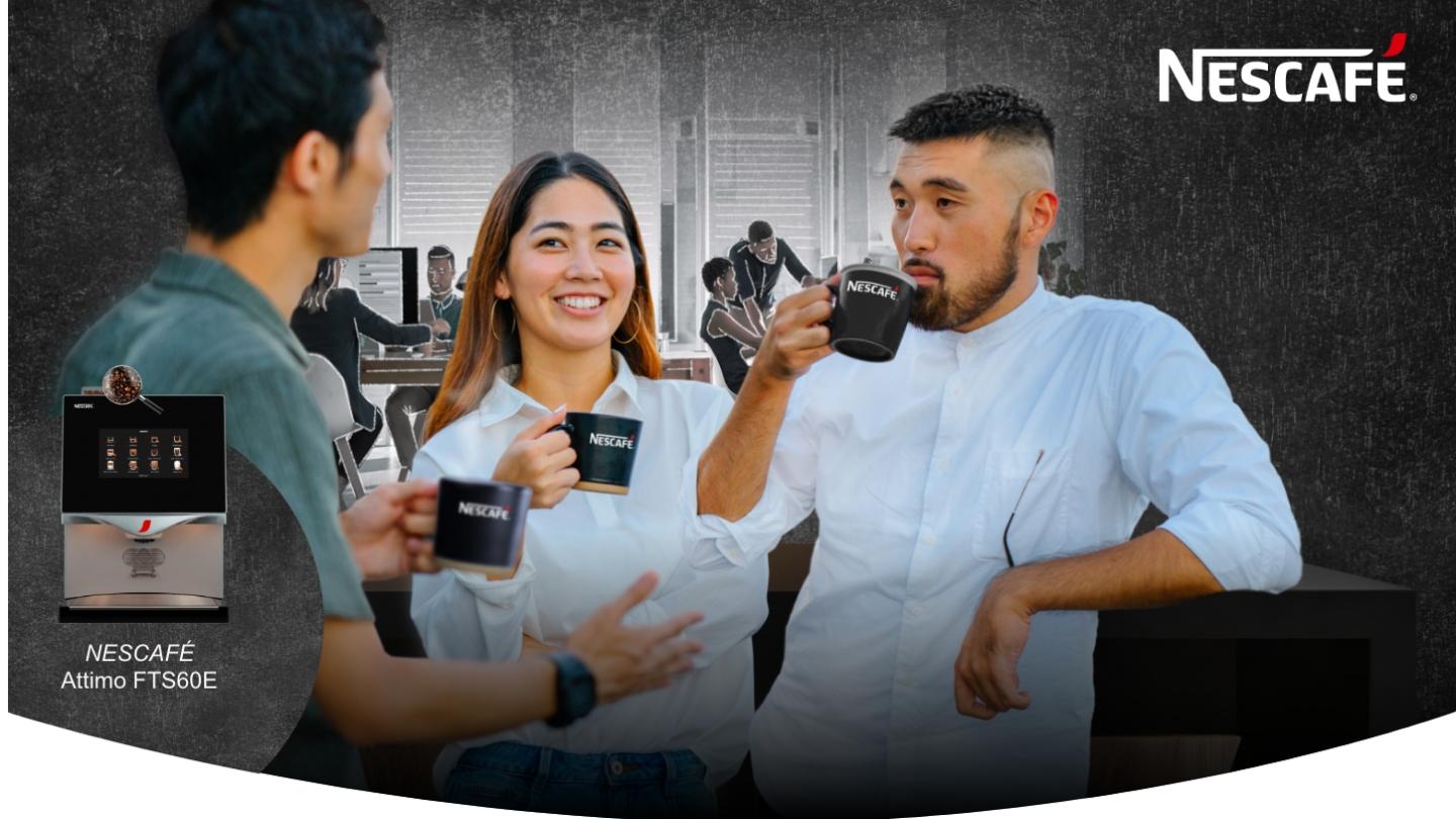 drinking coffee